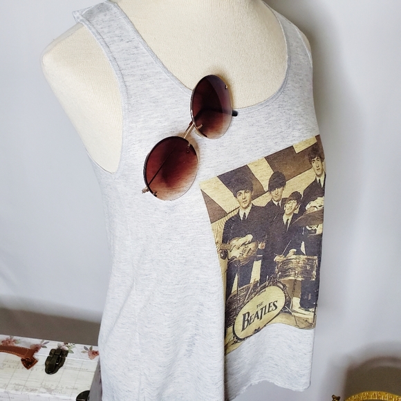Gray The Beatles Tank Top - Size S (NWOT) - Picture 2 of 7